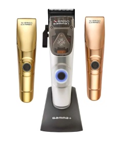 Gamma + Masina de tuns fara fir cu 3 carcase X-Ergo Cordless 10.000RPM