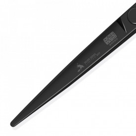 Kasho Foarfeca profesionala de tuns offset neagra 5.5 inci Silver Black Series KSI-55 OS DLC
