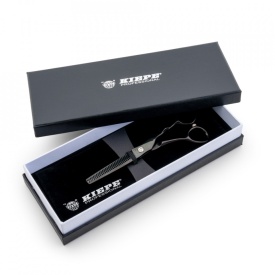 Kiepe Monster Cut Foarfeca de filat profesionala cu 30 de dinti neagra 6 inch