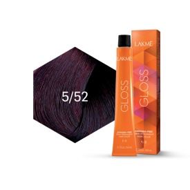Lakme Vopsea de par demipermanenta 5/52 saten mahon violet Gloss 60ml