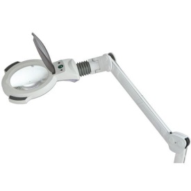 Lampa profesionala cu lupa cosmetica cu led cu 3 dioptrii si stativ mobil