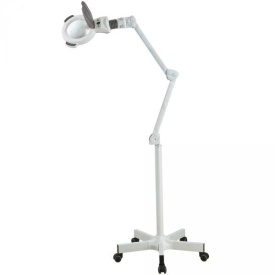 Lampa cu lupa cosmetica cu led cu 3 dioptrii si stativ mobil