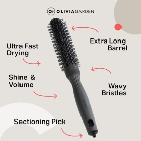 Olivia Garden Perie de par 25mm Blowout Speed XL Black