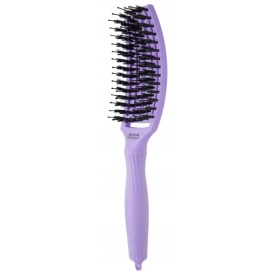Olivia Garden Perie de par cu peri de mistret+nailon Finger Combo Lavender Medium