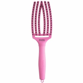 Olivia Garden Perie de par mistret+nailon Finger Combo Bubble Pink Medium