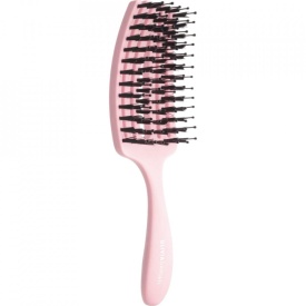 Olivia Garden Perie pentru copii cu peri naturali de mistret+nailon Finger Combo Kids Mini Pink