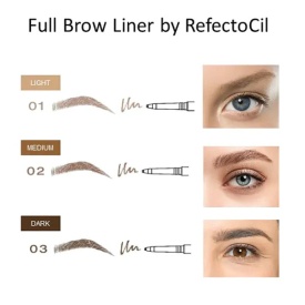 RefectoCil Creion de sprancene rezistent la apa Full Brow Liner 03 Dark