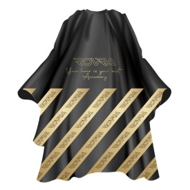 Rovra Pelerina neagra cu model de coafor/frizerie