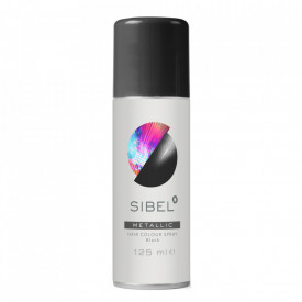 Sibel Spray colorant negru metalic pentru par Metallic Black 125ml