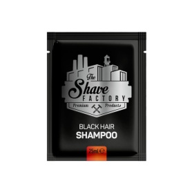 The Shave Factory Sampon negru pentru colorarea parului Black Hair 10x25ml