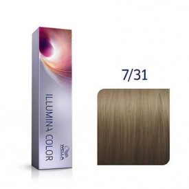 Wella Professionals Vopsea de par permanenta Illumina Color 7/31 blond mediu auriu cenusiu 60ml