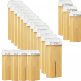 Xanitalia Pachet 48 buc. Ceara de epilat de unica folosinta aurie 100ml