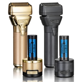 Babyliss Pro Aparat de ras cu folie dubla fara fir FXONE All Metal Gold Cordless