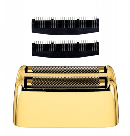 Babyliss Pro Shaver Gold - Aparat de ras profesional dublu cu acumulator si cablu FXFS2GE
