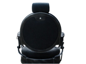 Barburys Scaun de frizerie Malone cu aspect vintage negru