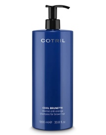 Cotril Sampon cu pigment albastru intens antiportocaliu pentru par saten Cool Brunette Intense 1000ml