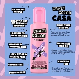 Crazy Color Vopsea semipermanenta 54 Lavender 100ml