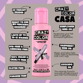 Crazy Color Vopsea semipermanenta 75 Ice Mauve 100ml