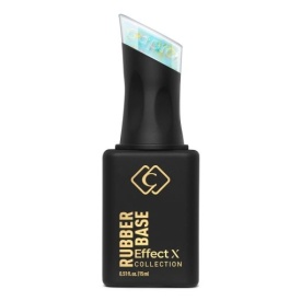 Cupio Rubber Base Effect X Perfect Flakes - Confetti Sky 15ml