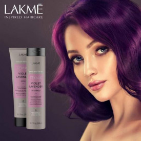 Lakme Teknia Violet Lavender - Set sampon+masca pentru reimprospatarea culorii parului violet 