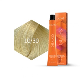Lakme Vopsea de par demipermanenta 10/30 blond platinat auriu Gloss 60ml