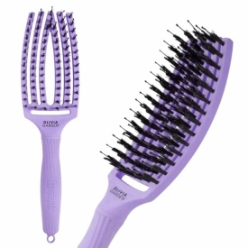 Olivia Garden Perie de par cu peri de mistret+nailon Finger Combo Lavender Medium