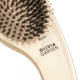 Olivia Garden Perie profesionala de par cu peri de mistret si nailon Expert Care Curve Boar&Nylon Gold