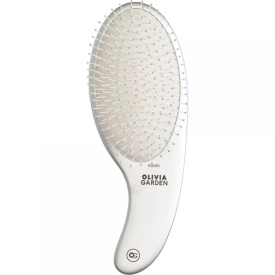 Olivia Garden Perie de par cu peri de nailon Expert Care Curve Silver