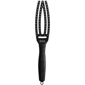 Olivia Garden Perie de par cu ventilatie Finger Black Small
