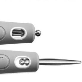 Olivia Garden Perie profesionala de par Expert Blowout Shine White&Gray 25mm