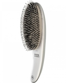 Olivia Garden Perie profesionala de par cu peri de mistret si nailon Expert Care Curve Boar&Nylon Silver