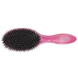 Olivia Garden Perie ceramic+ion cu peri de mistret+nailon Expert Care Oval Pink