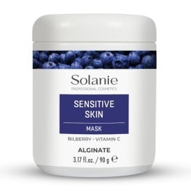 Solanie Masca alginata calmanta pentru fata cu afine Sensitive 90g