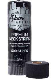 The Shave Factory Gulere e din hartie neagra Premium 5 role