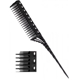 YS Park Pieptan pentru tapat cu codita pentru sectionare 150 - negru