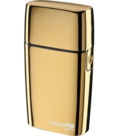 Babyliss Pro Shaver Gold - Aparat de ras profesional dublu cu acumulator si cablu FXFS2GE