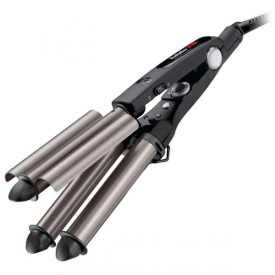 Babyliss Pro Ondulator profesional triplu pentru par Waver Titanium-Tourmaline 22/19/22mm