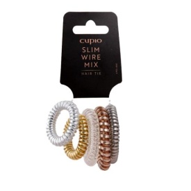 Cupio Elastice spirala pentru par - Slim Wire Mix 5buc