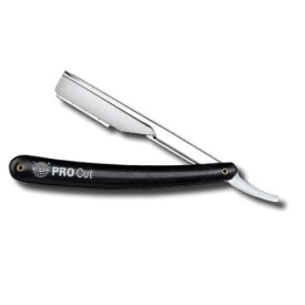 Kiepe Pro Cut - Brici clasic din otel inoxidabil cu maner negru si pieptan