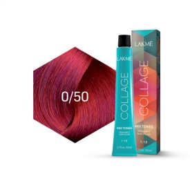 Lakme Vopsea de par permanenta 0/50 rosu Collage Mix Tone 60ml