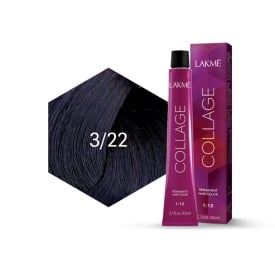 Lakme Vopsea de par permanenta 3/22 saten inchis violet Collage 60ml