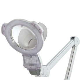 Lampa profesionala cu lupa cosmetica cu led cu 3 dioptrii si stativ mobil