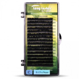 Long Lashes Flat One Size C gene fir cu fir negre 0.15 9mm