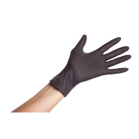 Manusi nepudrate din nitril S Premium Black 100buc