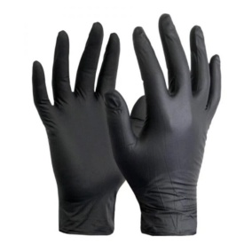 Manusi nepudrate din nitril S Premium Black 100buc
