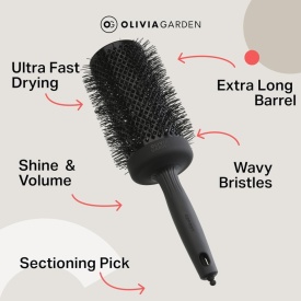 Olivia Garden Perie de par 65mm Blowout Speed XL Black