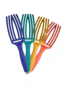 Olivia Garden Perie de par cu peri de mistret+nailon Finger Combo On The Road Again - Blue Jeans