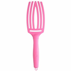 Olivia Garden Perie de par cu peri de mistret+nailon Finger Combo Dolce Vita Pink Granita 