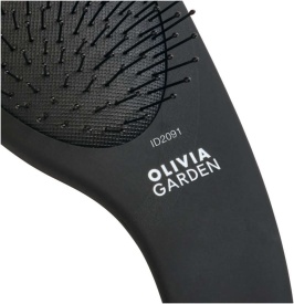 Olivia Garden Perie de par cu peri ionici din nailon Expert Care Curve Nylon Black