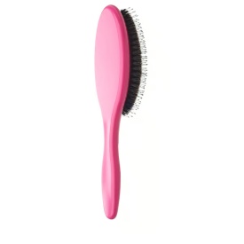 Olivia Garden Perie ceramic+ion cu peri de mistret+nailon Expert Care Oval Pink